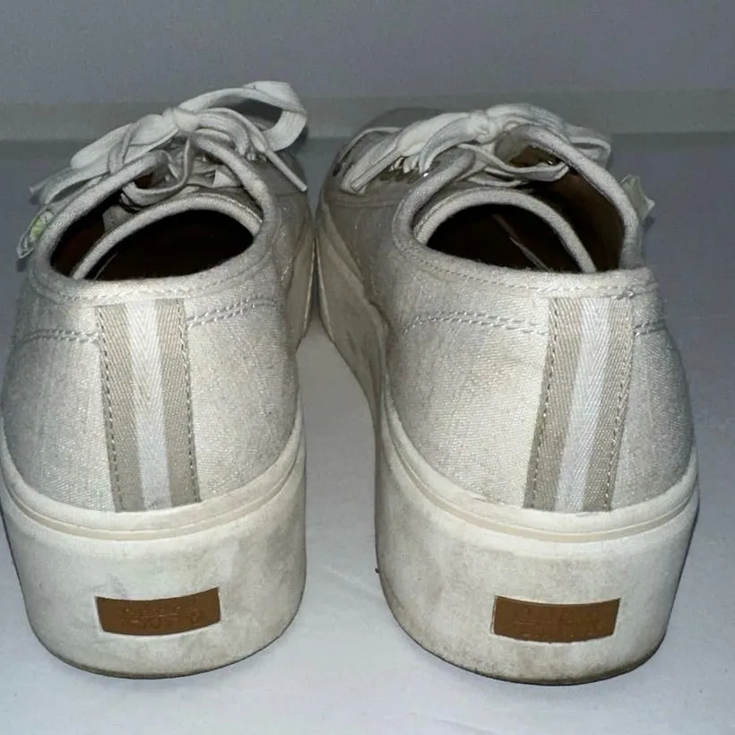 Dr. Scholl's Funday Women's White Lace-Up Platform Sneakers Size 11M - Image 5