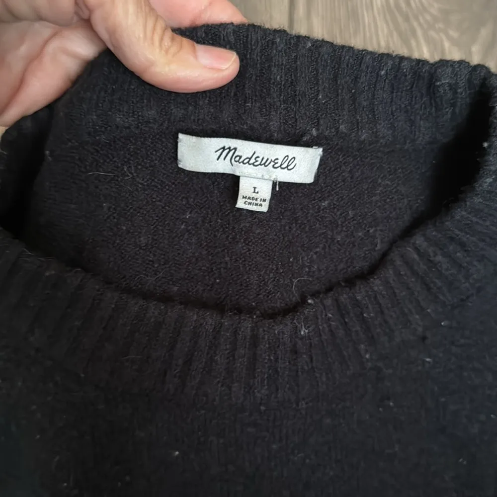 Madewell Gladwell Balloon-Sleeve Pullover Sweater size large - Image 3