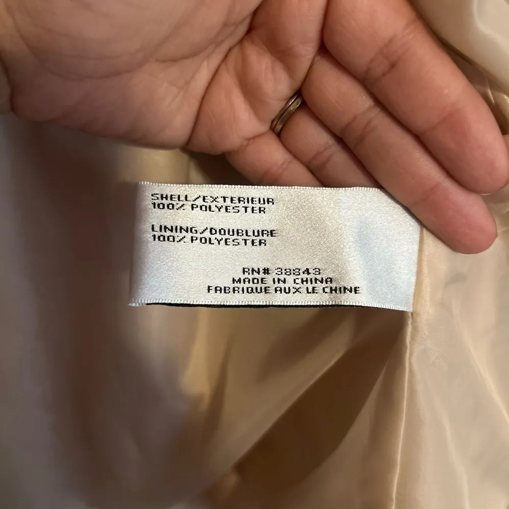 Via Spiga Classic Tan Waterproof Trench Coat Size L - Image 5