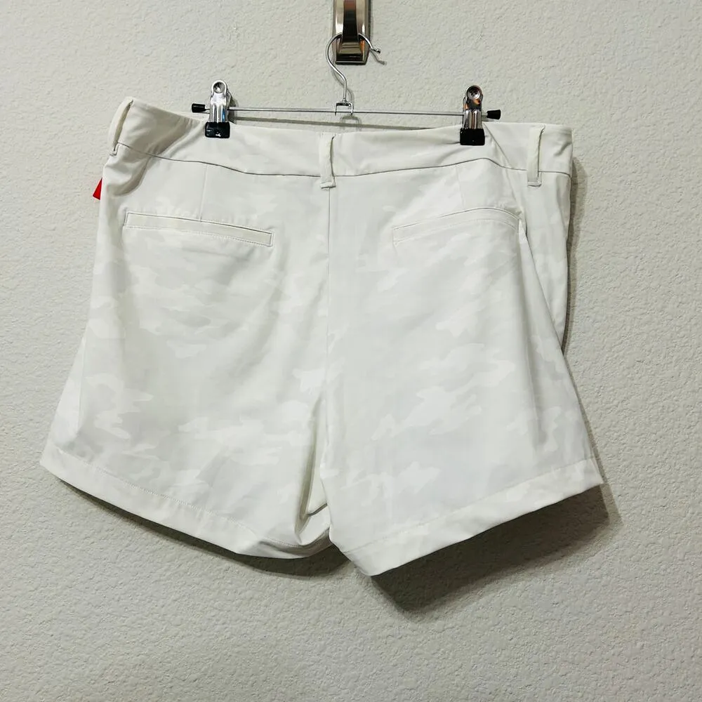NEW Spanx Sunshine Shorts 4" White Camo Stretch Breathable UPF 50+ Size XL - Image 3