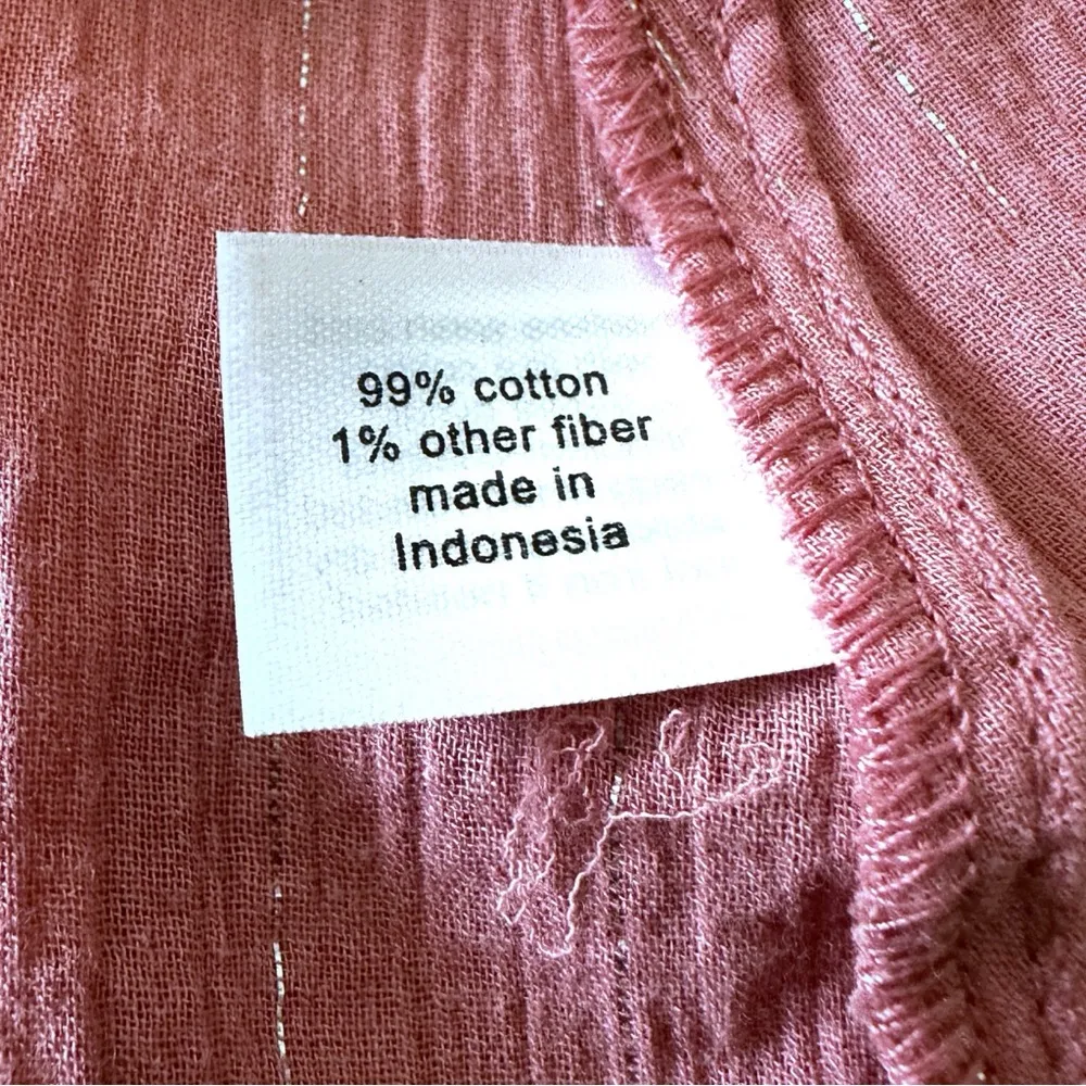 NWT Lane Bryant Pink Split Neck Semi-Sheer Top Size 24 - Image 6