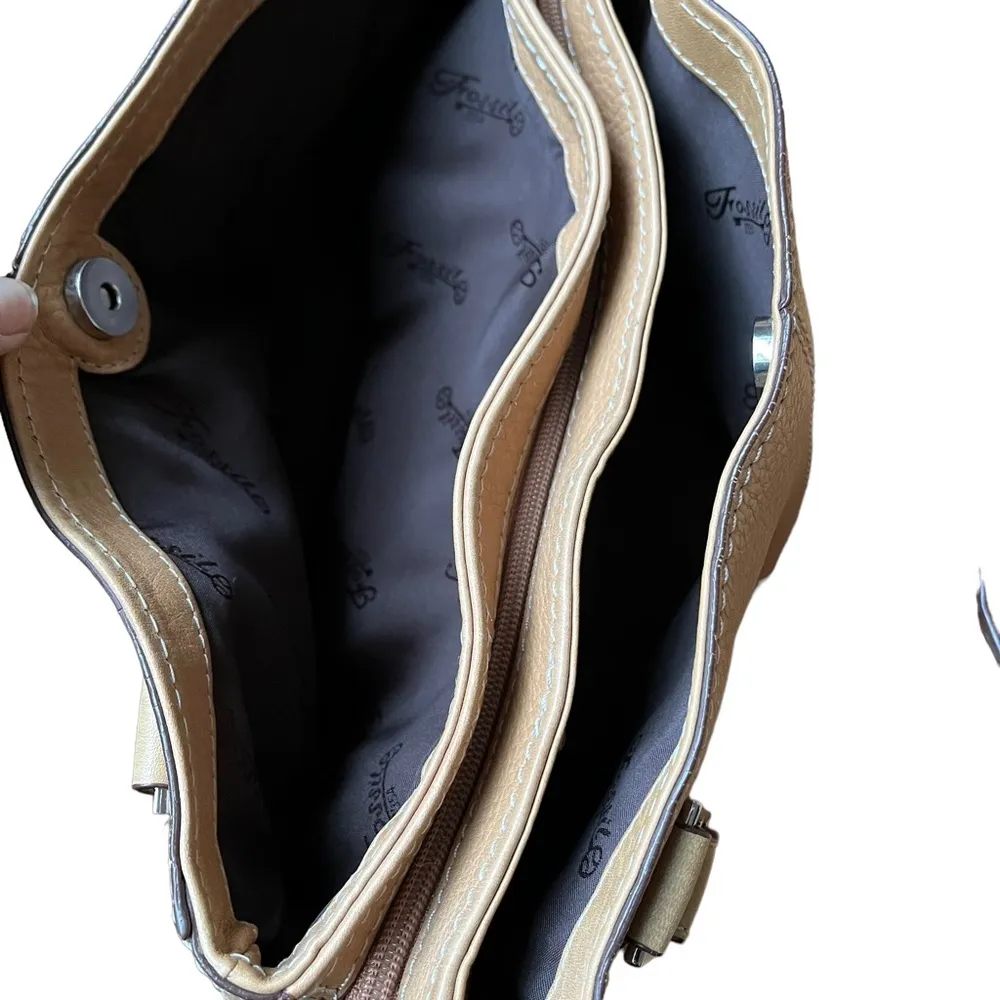 Fossil 1954 Baguette Style Pebble Leather Shoulder Bag - Image 12