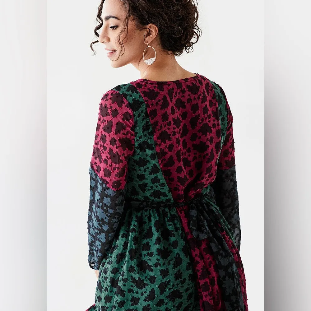 Matilda Jane A Little Party Floral Velvet Trim Dress - Image 2