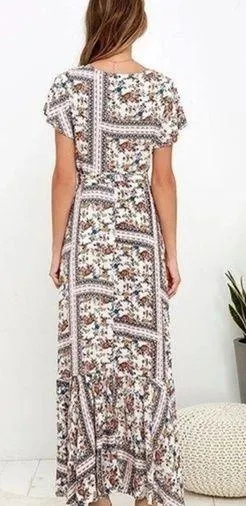Lulu’s Bohemian Maxi Wrap Dress/Robe - Image 2