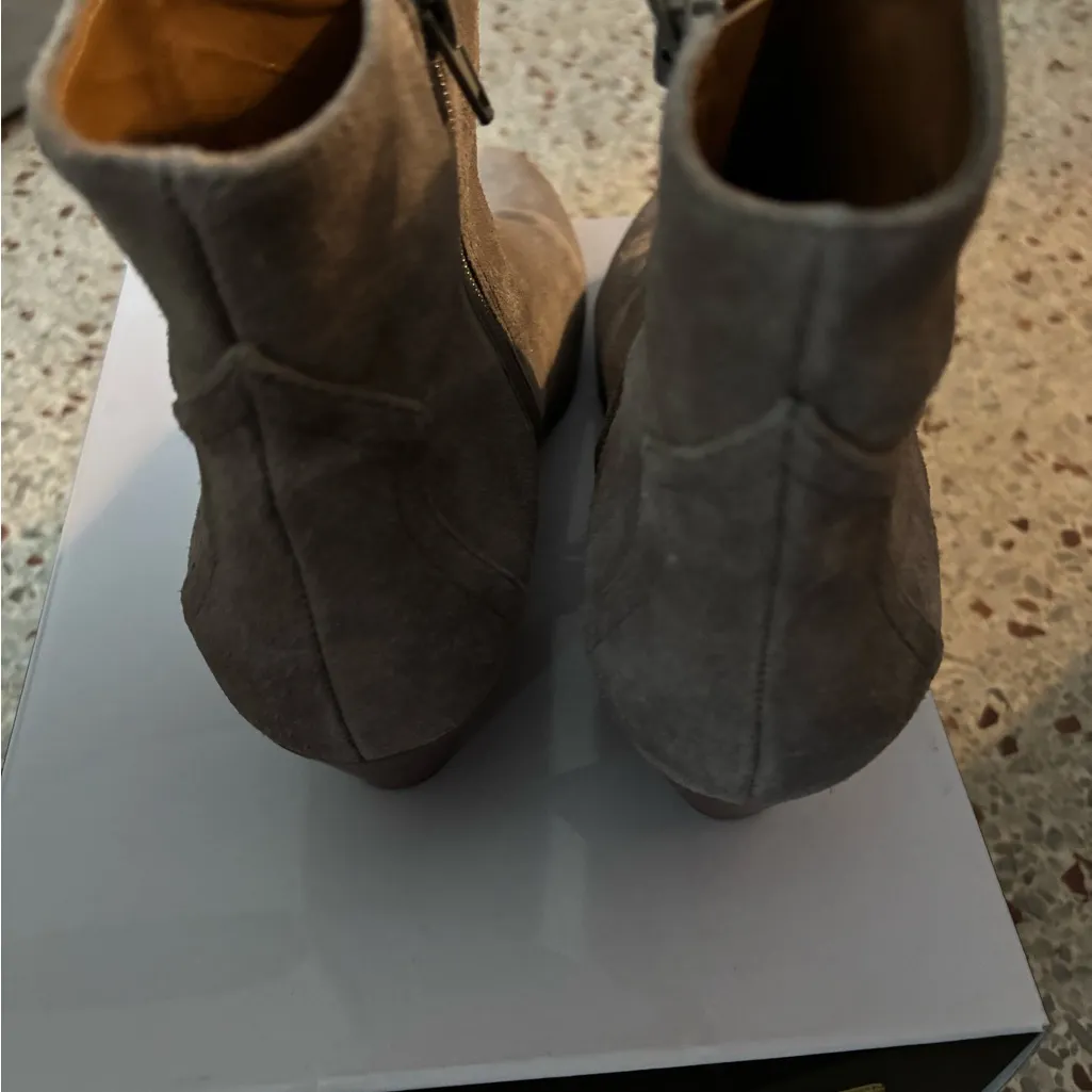 Nine West Tristan gray suede ankle boots 8 - Image 5