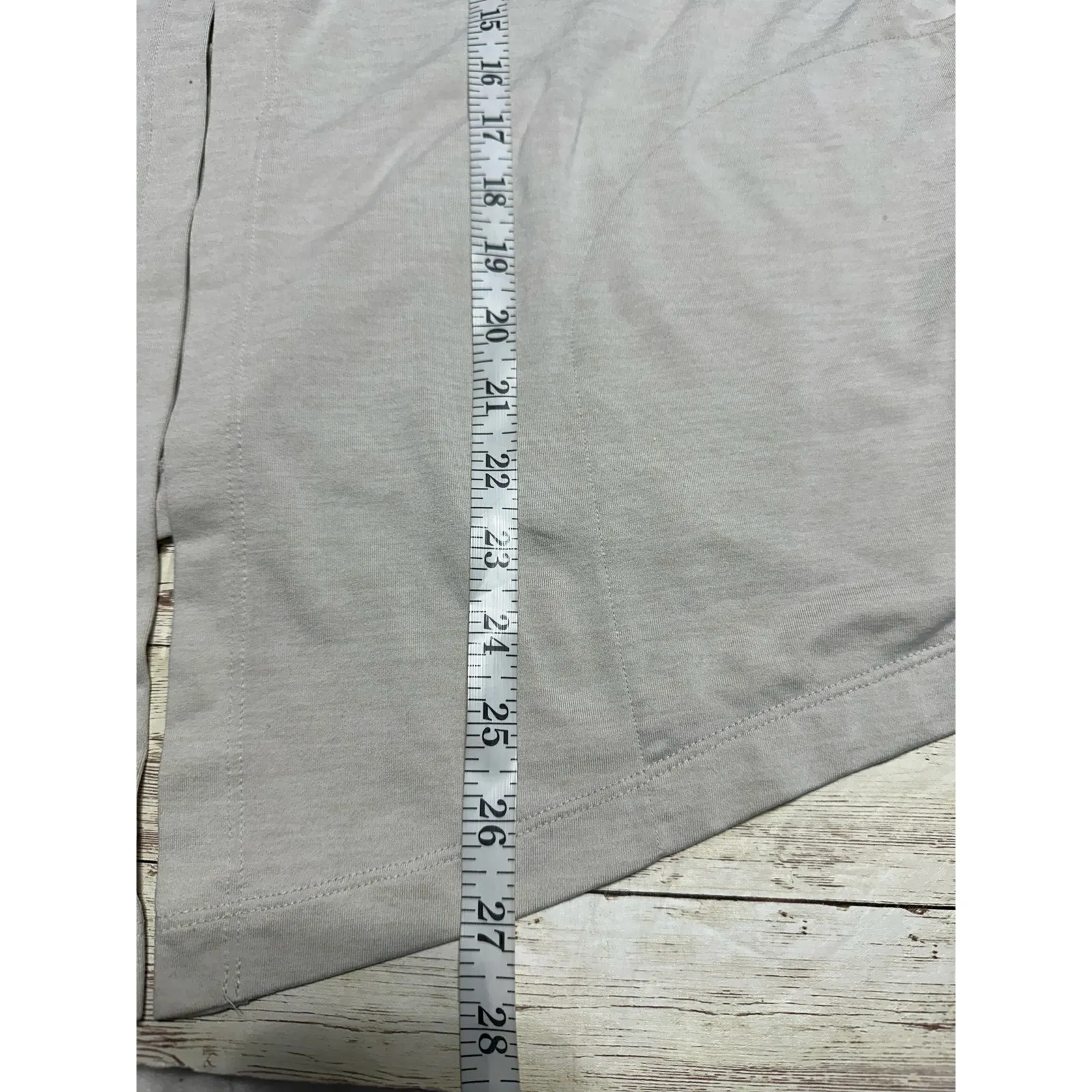 Nike Dri-Fit Hooded Open Front Cardigan Women's Size Large Beige Athleisure - Image 7