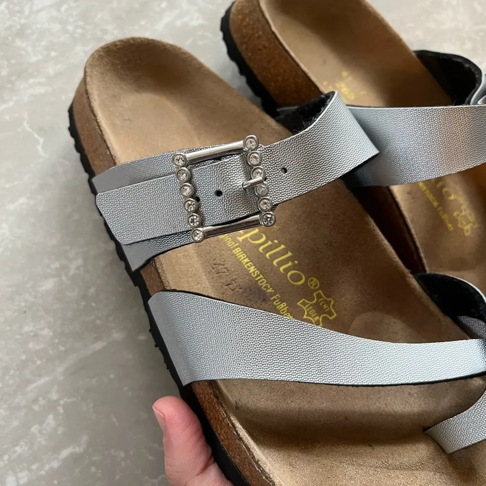 Birkenstock Papillio Silver Mayari Sandals-Size 41 - Image 6