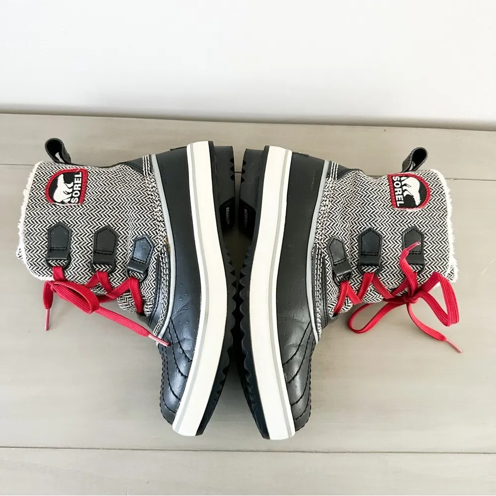 Sorel Womens Trivoli Herringbone Insulated Waterproof Lace up boots sz 6 - Image 6