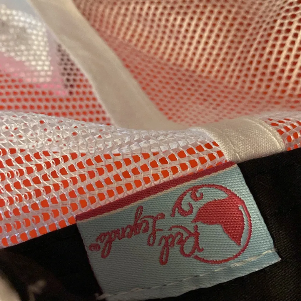 Reel Legends Hisbiscus Camo Snap Back Hat Black One Size - Image 4