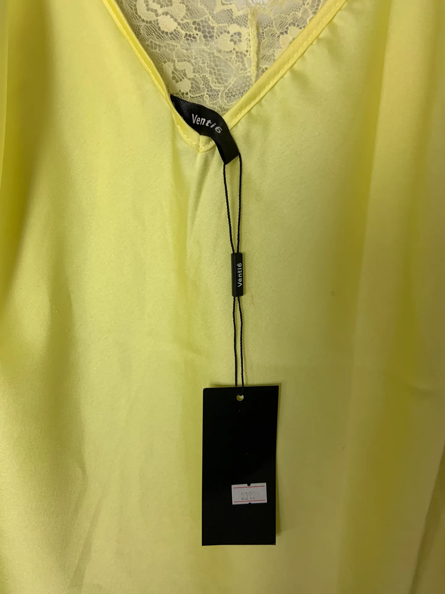 Venti6 Italy Yellow Silk Spaghetti Strap Camisole Size L - Image 4