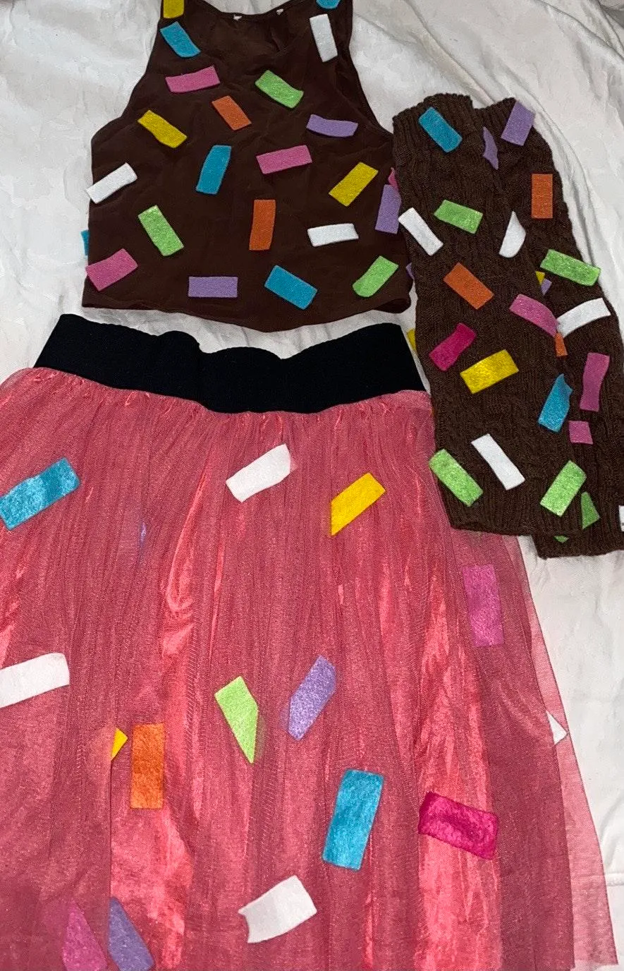 Sprinkle Donut Costume Brown Size M - Image 2