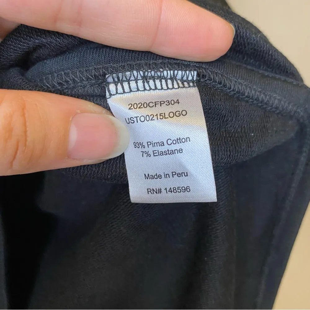 UNIVERSAL STANDARD Fiona Side Slit Pullover Sweatshirt Black Sz Medium Oversized - Image 10