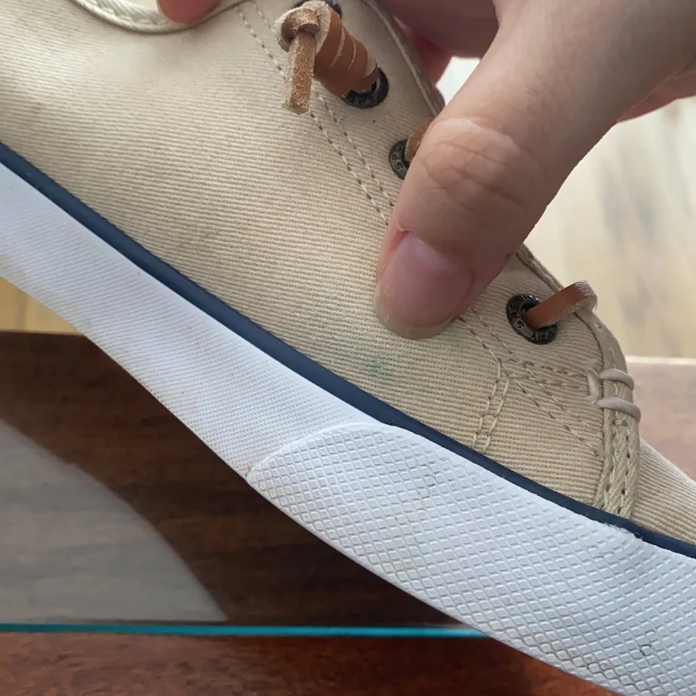 Sperry Pier View Canvas Sneaker size 6.5 tan - Image 4