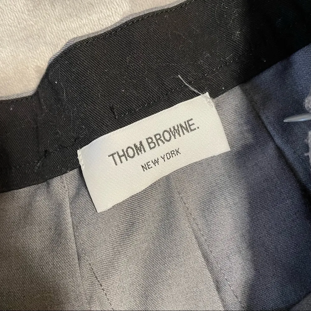 Thom Browne New York Gray Schoolgirl Gossip Girl Inspired Pleated Wool Skirt Y2K Size 0 - Image 5