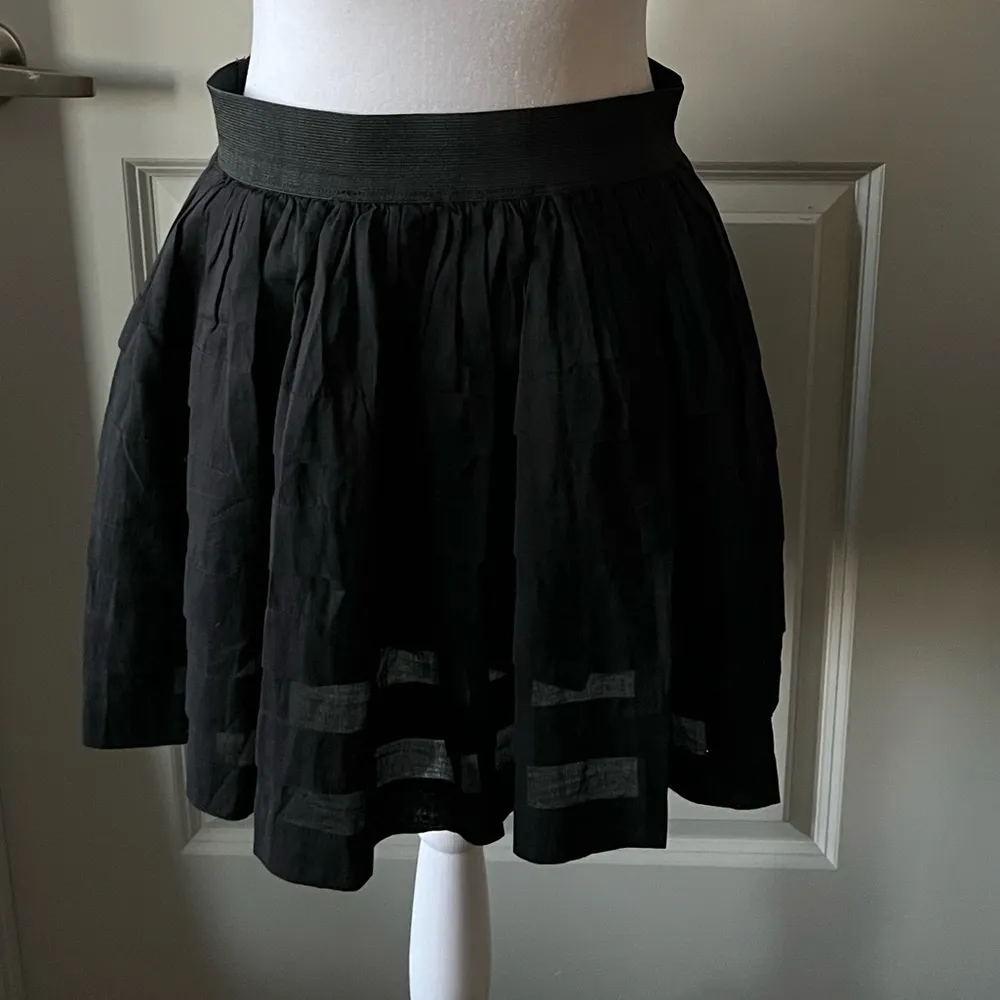 Sandro Black Pleated Skater Mini Skirt - Image 7