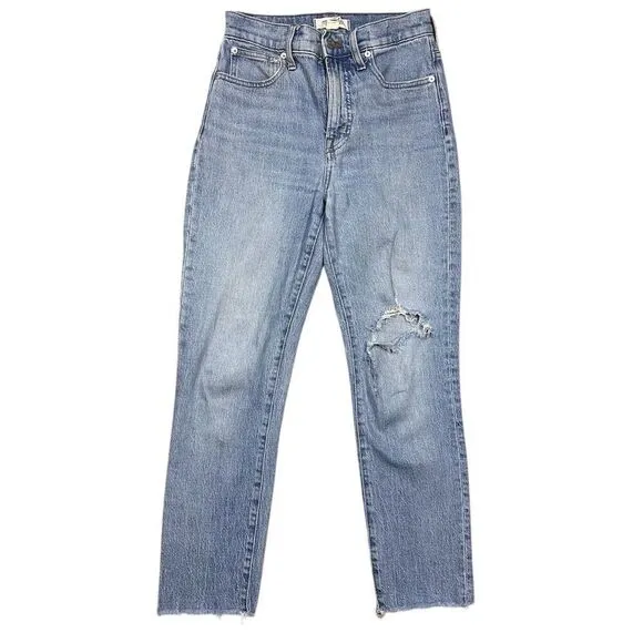 Madewell Women's Perfect Vintage‎ High-Rise Jeans Size 25 Blue Rosabelle Wash - Image 4
