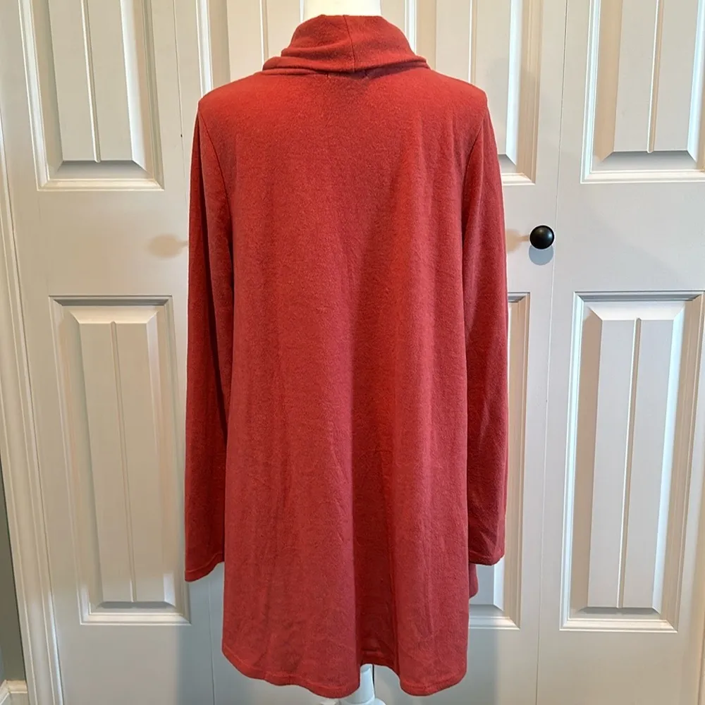 White Birch  Medium Rust Cowl Neck Pullover Tunic Sweater NWOT - Image 8