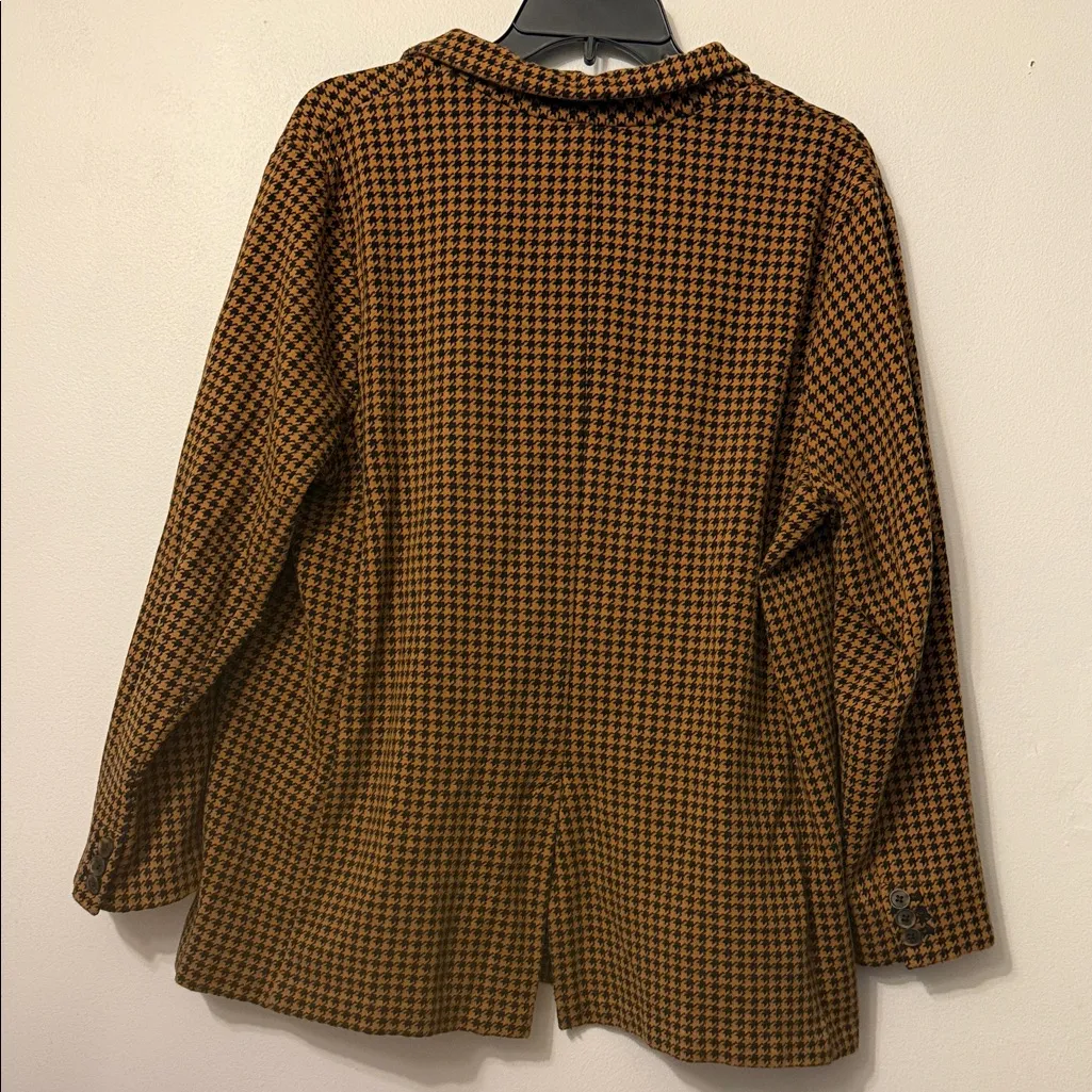 Old Navy Brown Houndstooth Blazer - Image 3