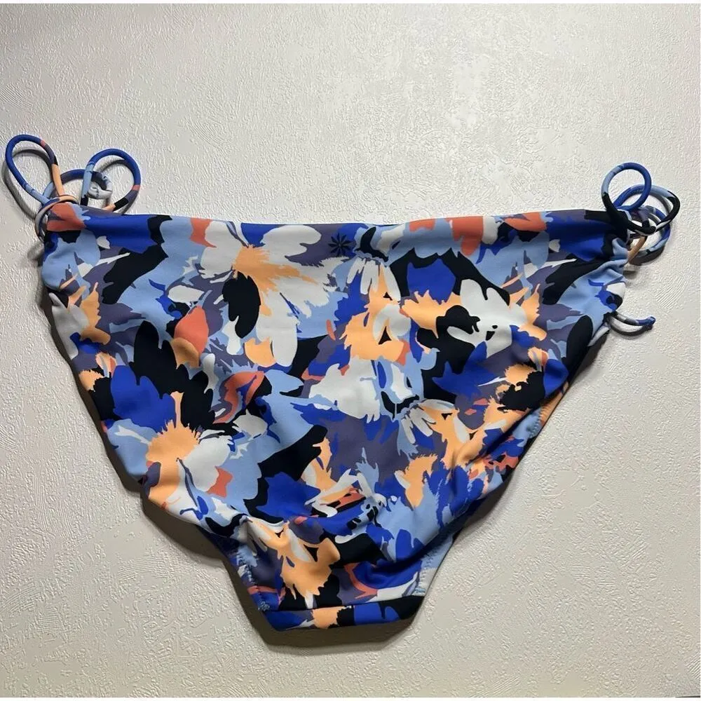 New Athleta L Swim Set Floral Triangle Tankini + L Cinch Full Bikini Bottom wome - Image 8