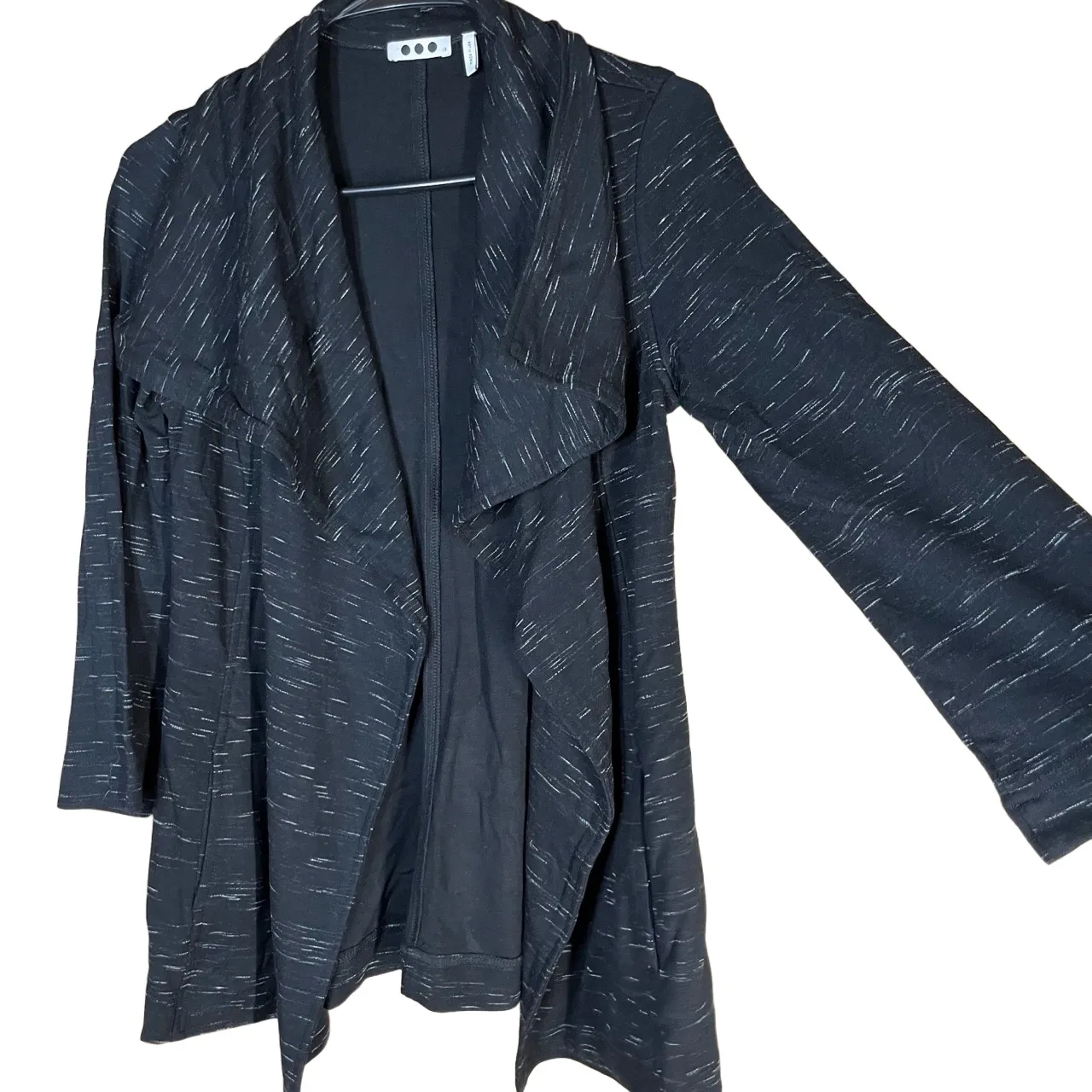 Three Dots Draped Long Sleeve Open‎ Front Cardigan Extra Small - Image 2
