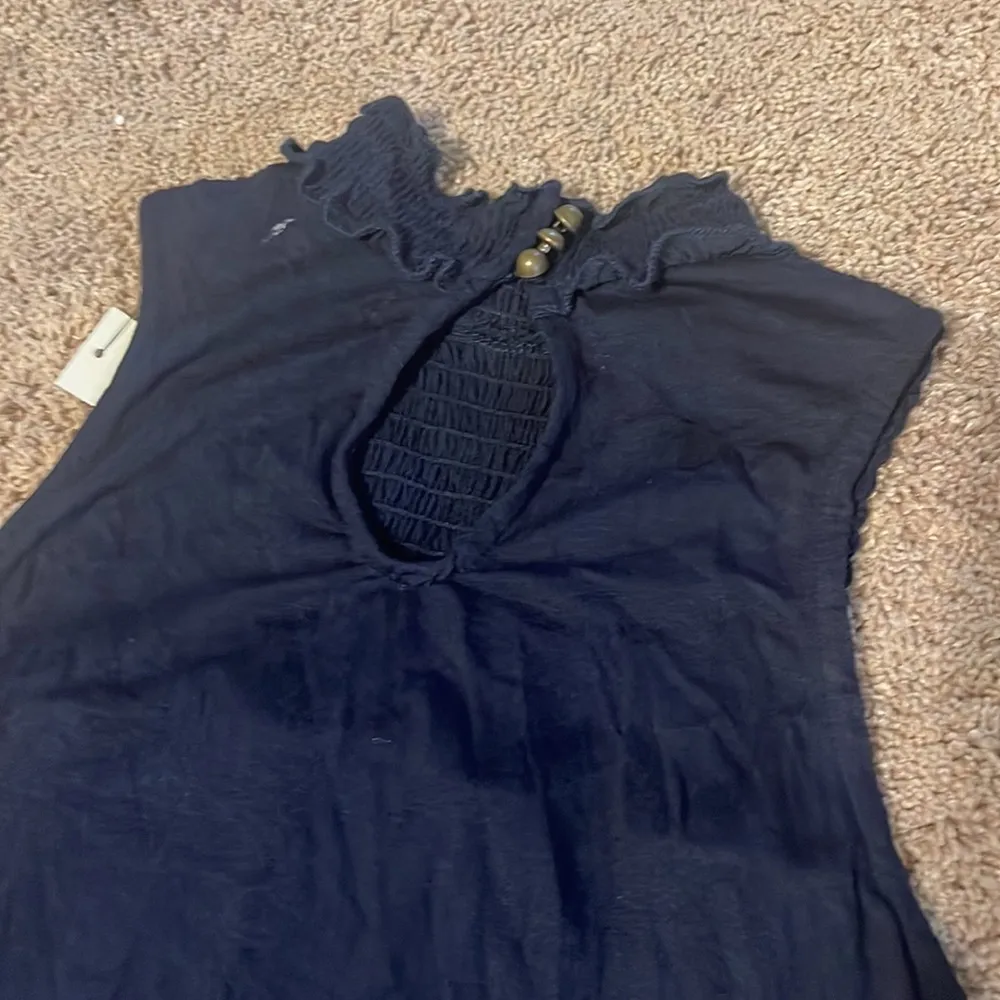 Mi ami Francesca’s navy NWT large smock halter swing dress - Image 5