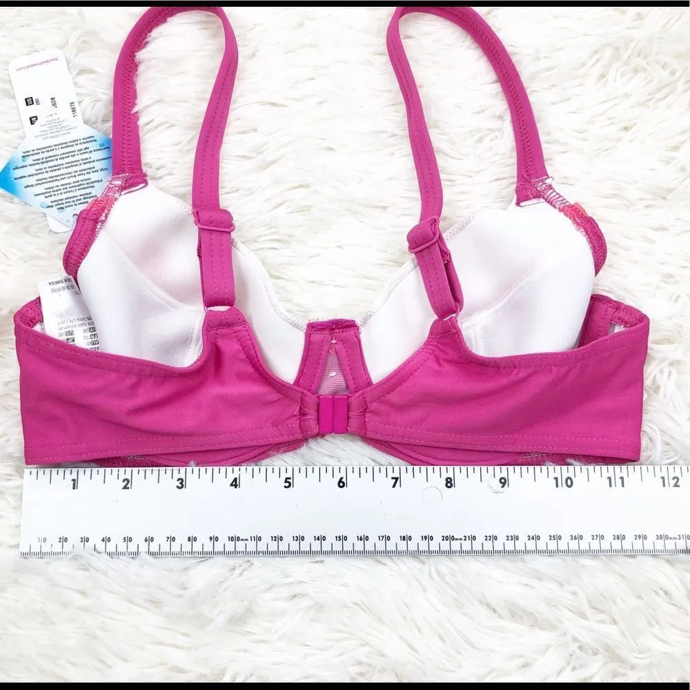 Freya Revival Sorbet Pink Rio Underwire Wide Tab Bikini Top Size 28D Size undefined - Image 7