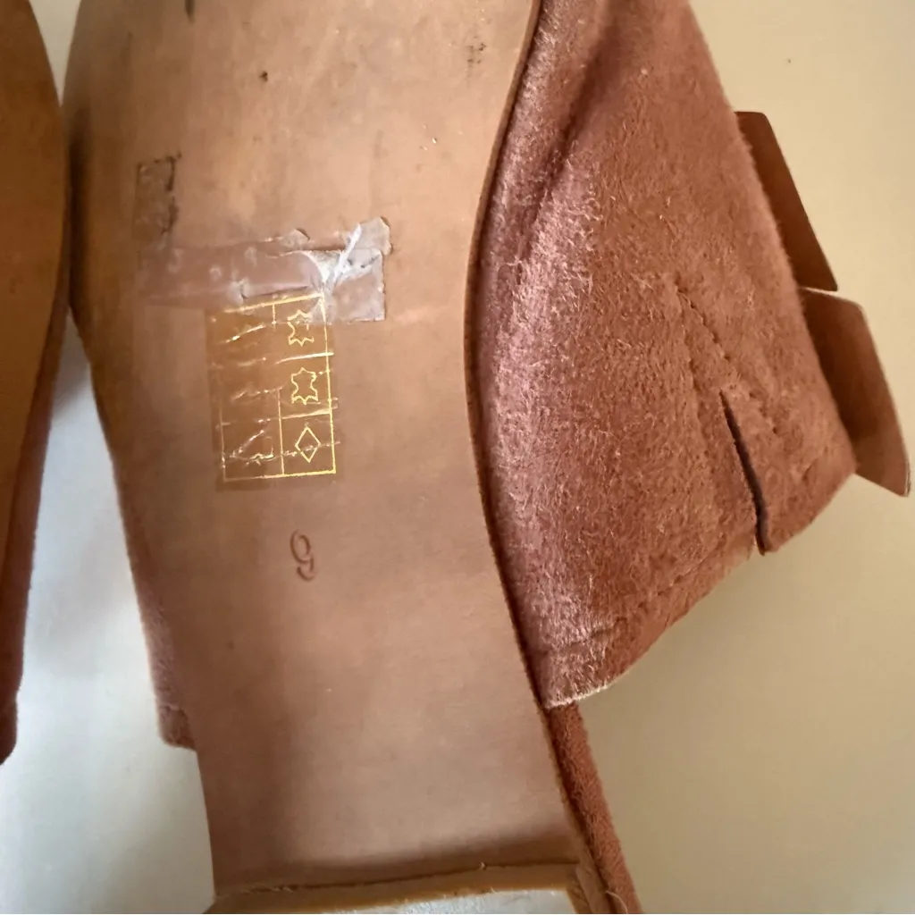 Jeffery Campbell Charly Pink Triple Bow Suede Pointed Flat Slip-On Mules Sz 9 - Image 7