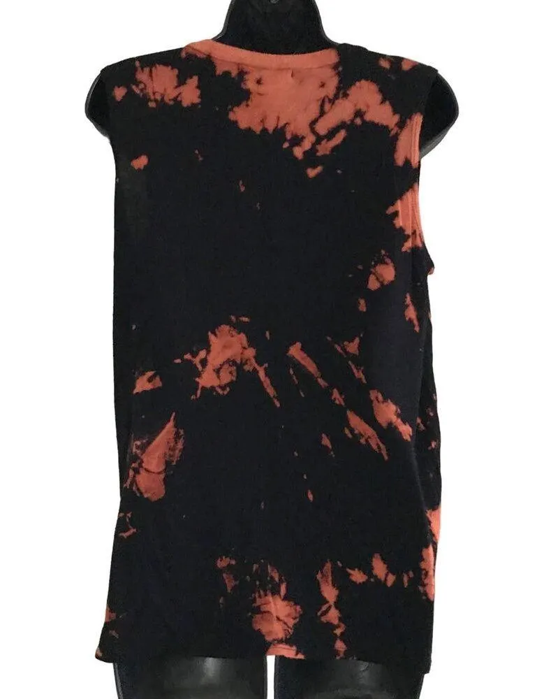 Bleach Dyed Black Tank Top Squad Goals Size Medium - Image 4