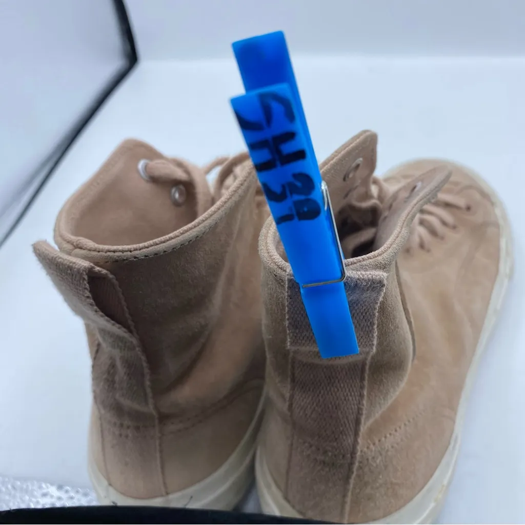 P.F.‎ Flyers All American Hi Top suede Sneakers Shoes tan Color Women’s Size 9 - Image 9