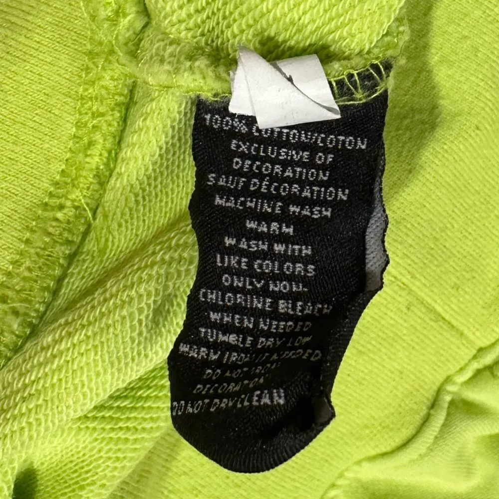 Black Pyramid Neon Cropped Hoodie Women’s Small - Image 3