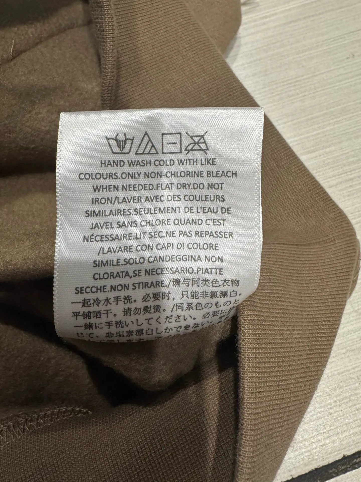 Essentials Fear of God Wood Hoodie Small - Image 4