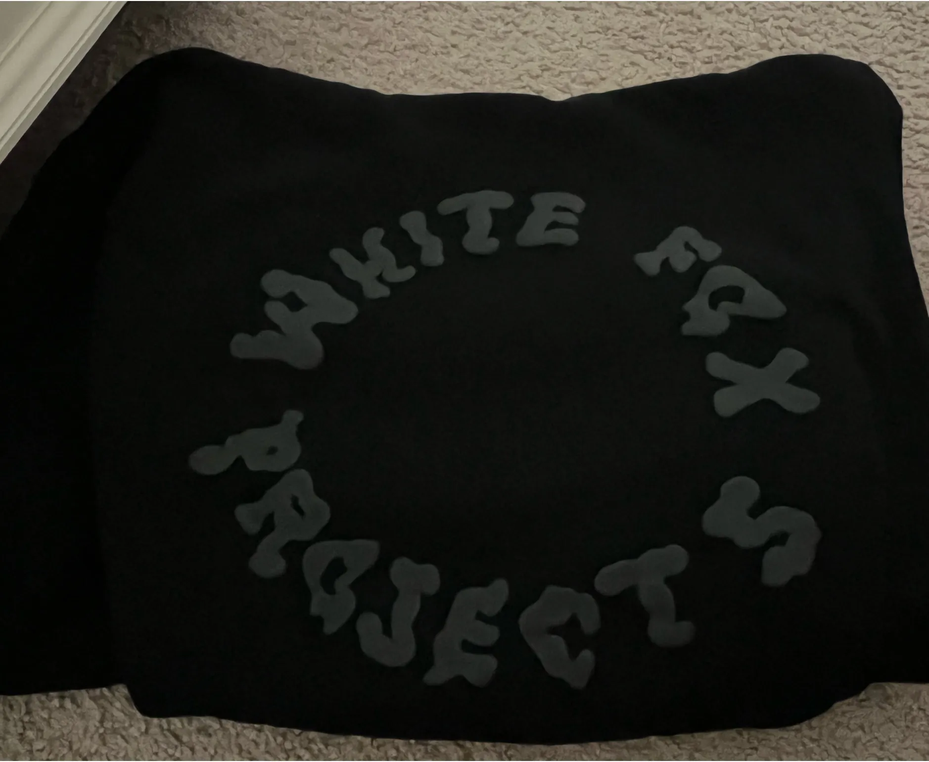 White Fox Boutique Black Oversized Hoodie - Image 5