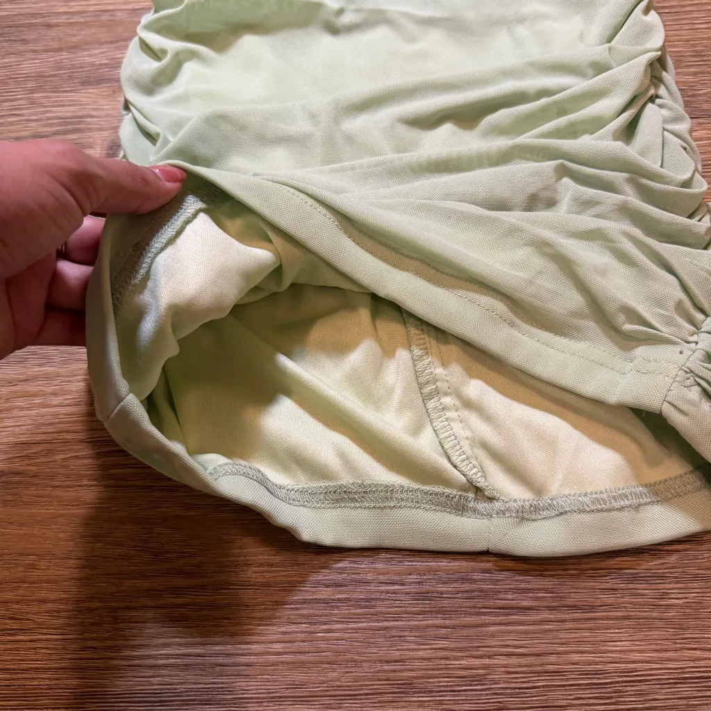 Princess Polly Strapless Ruched Bodycon Green Dress - Image 6