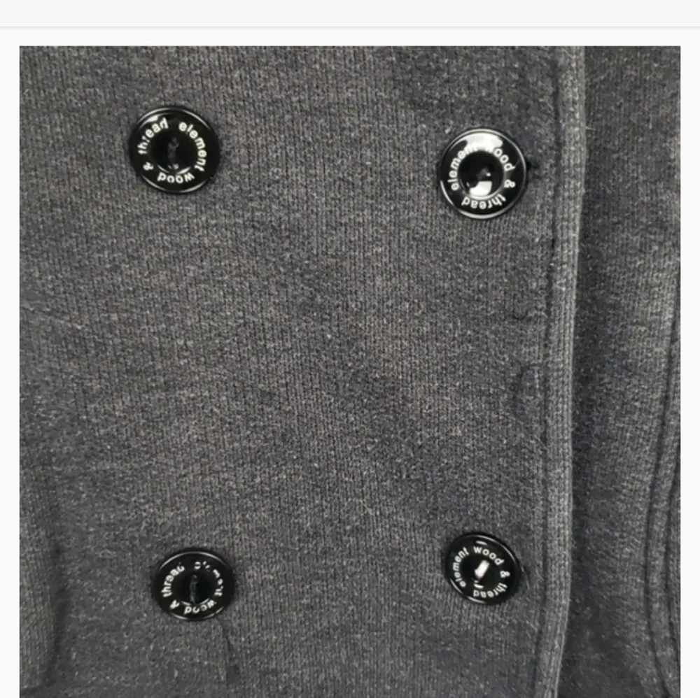 Vintage Element skater y2k button front hoodie sweatshirt jacket Gray Size undefined - Image 3