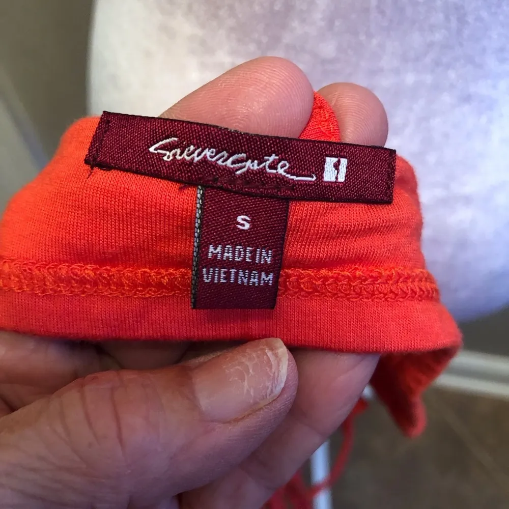 Lattice Work Cropped Tank Silvergate Size Small - Image 3