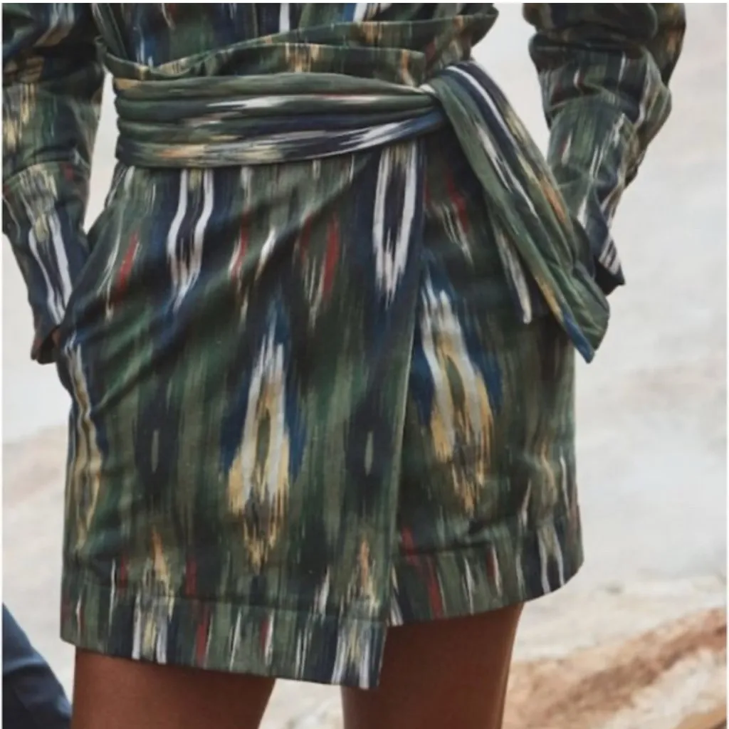 Mango Watercolor Wrap Skirt‎ Florixta - Image 2