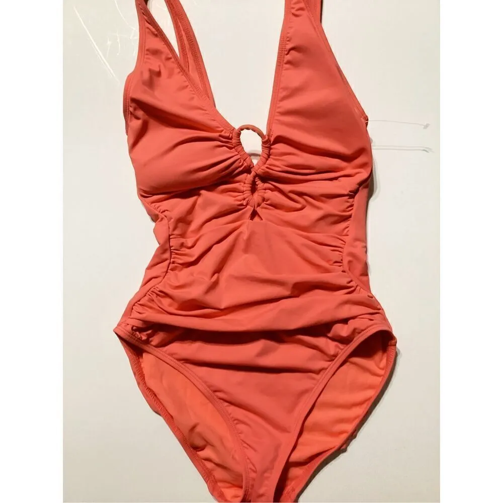 New. Lauren Ralph Lauren apricot One Piece Swimsuit. Size 8. Retails $129 - Image 6