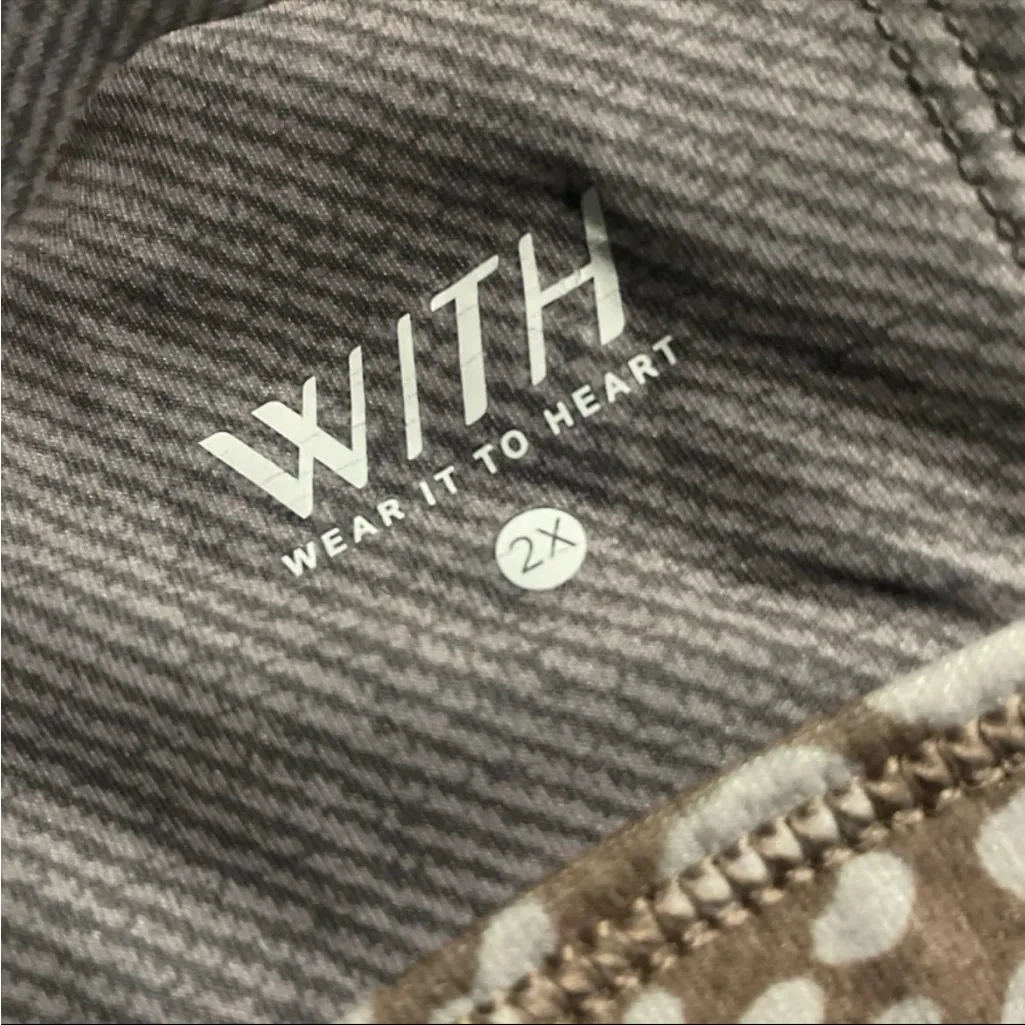 Peloton  Gray and Brown Patterned Activewear - Image 2