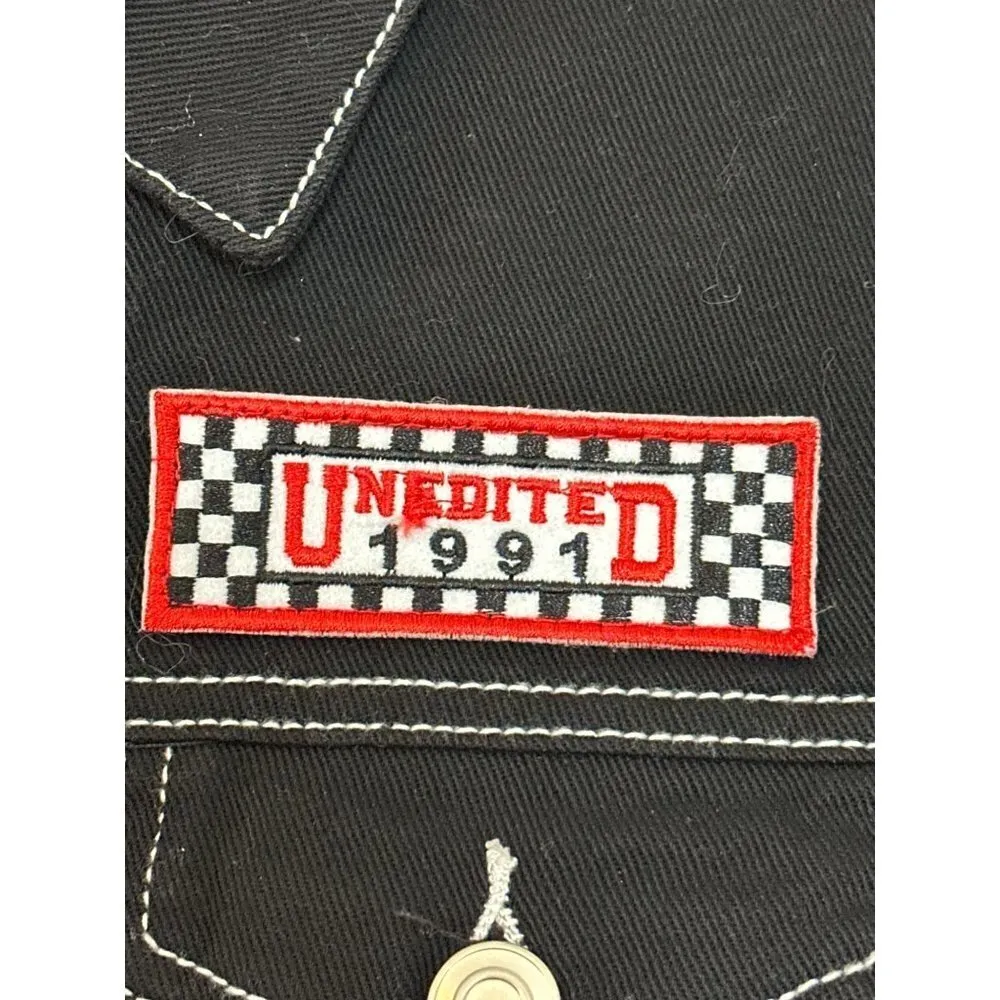 Forever 21 Women's Black Cotton Denim LOng Sleeves Jacket in Size Small Sku 2670 - Image 9