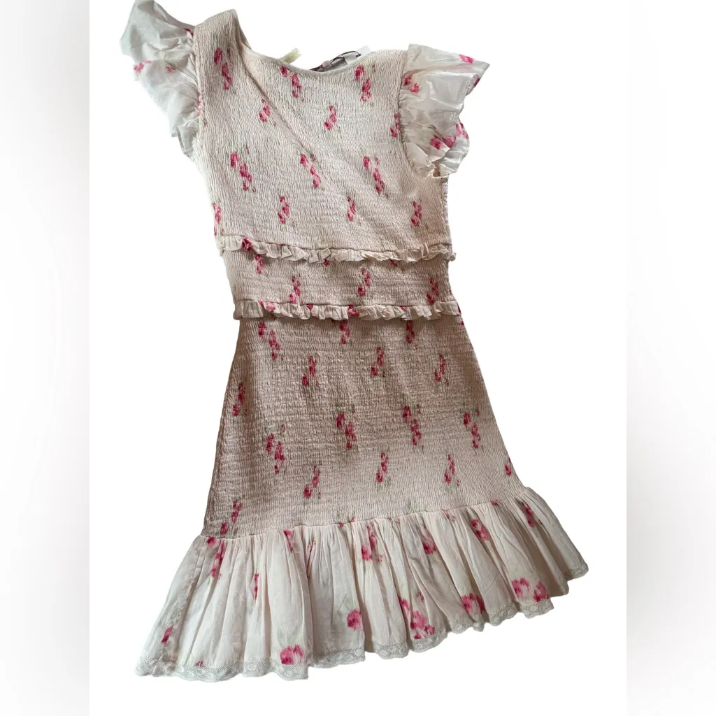 Love Shack Fancy Women Sonora Dress Berry Moment size small NWT - Image 4