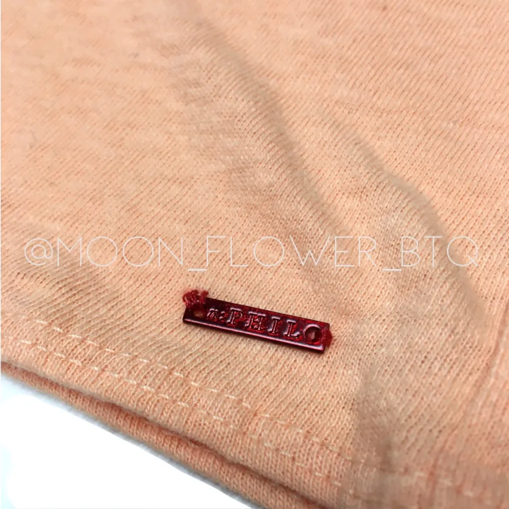 n:Philanthropy Cantaloupe Mystic Bodysuit – Peach V-Neck Cotton Thong Fit - Image 7