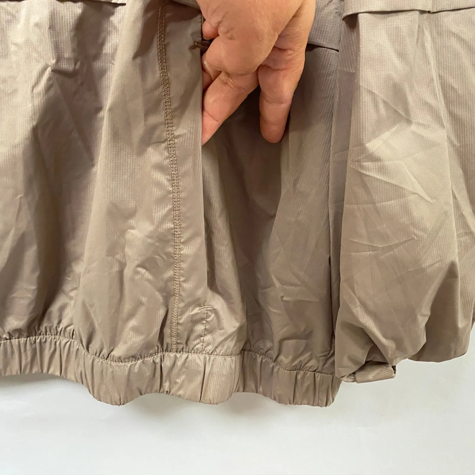 Athleta Tan Lightweight Anorak Pullover Jacket Size XL - Image 8