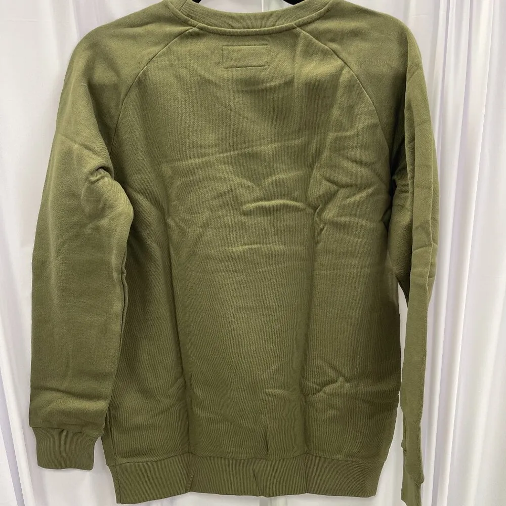 DIAMOND SUPPLY CO. WOMEN’S OLIVE CREWNECK SWEATSHIRT — Medium - NWT - Image 2