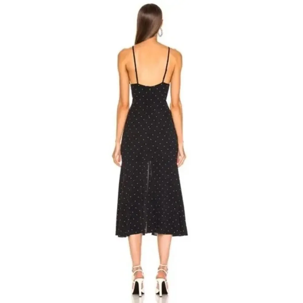 Alice‎ McCall Oscar Ruched Polka Dot Midi Dress Women's Size 6 - Image 3