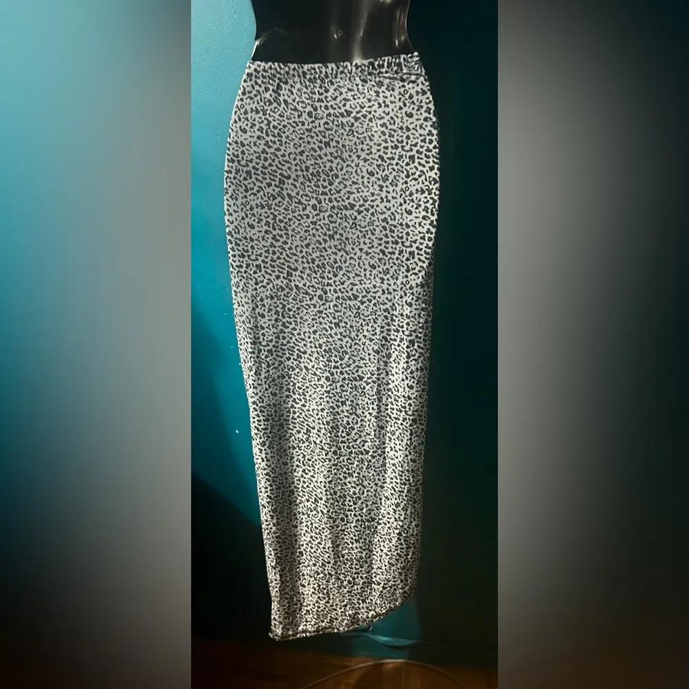 🐆 SHEIN SXY Leopard Print Twisted Waist Maxi Skirt - Image 5