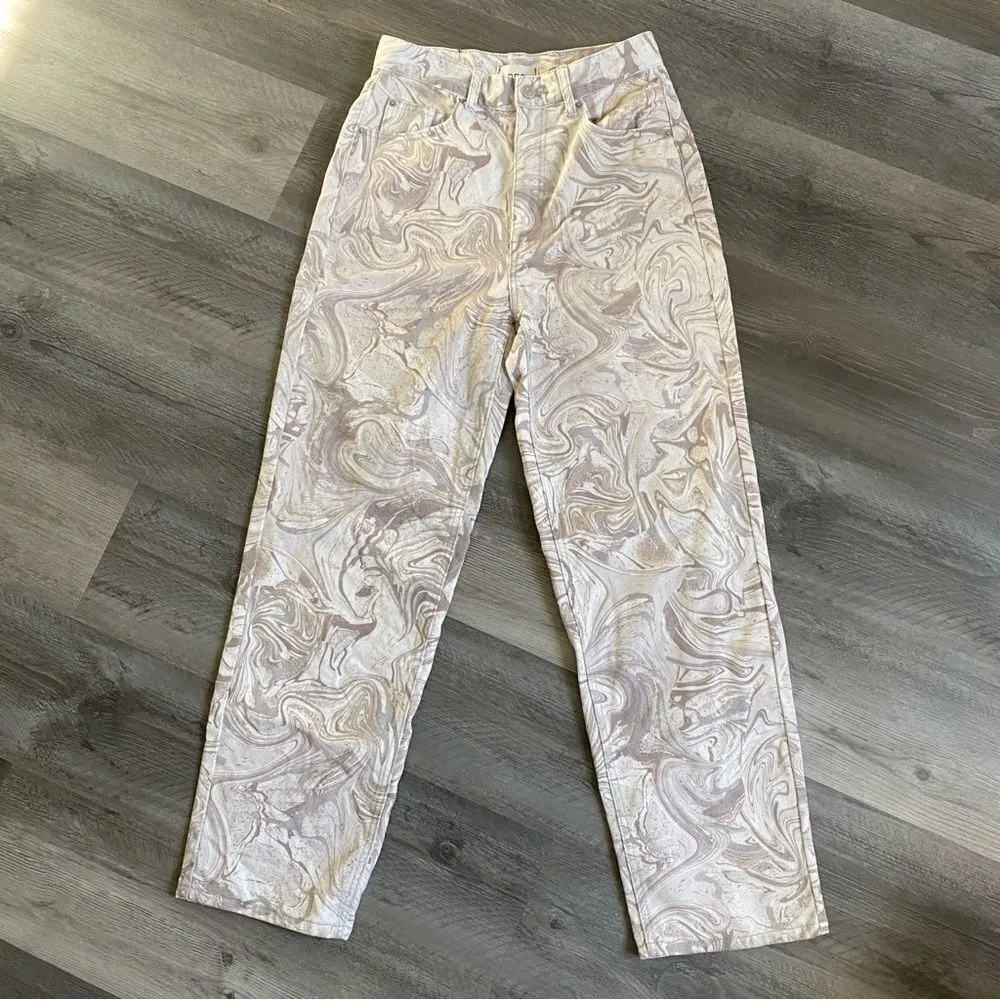 Urban Outfitters BDG High Rise Baggy Jeans Marble Swirl 28 - Image 2