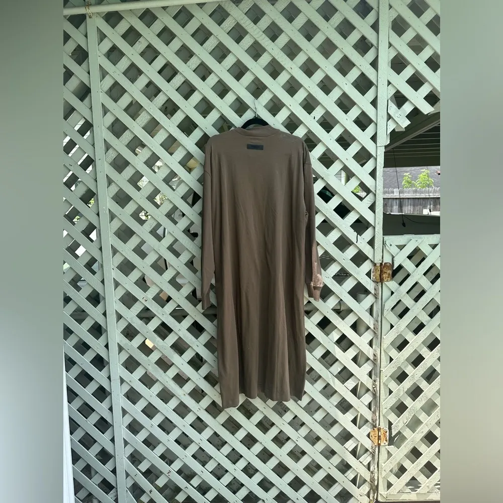 Essentials T Shirt Dress Brown - Image 2