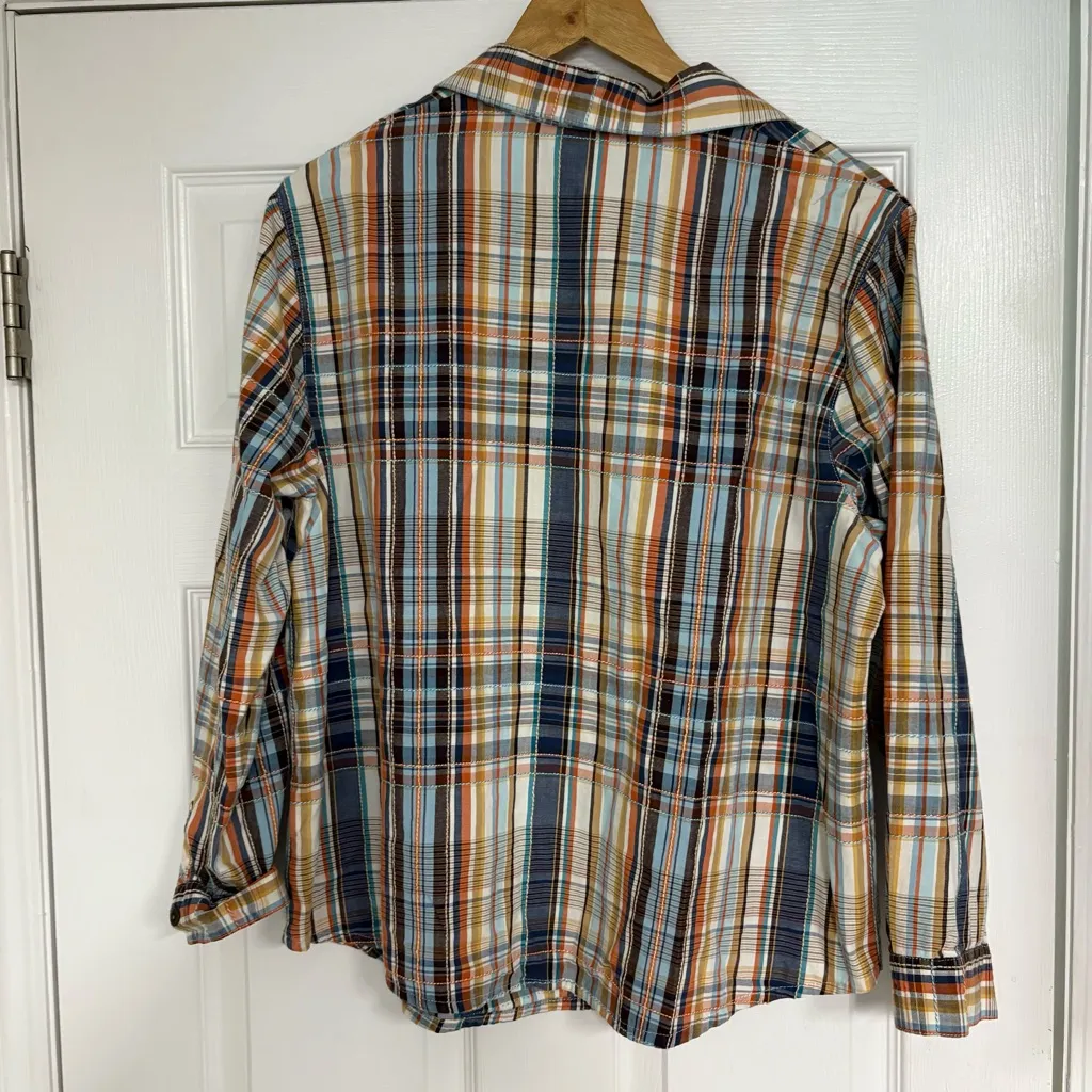 Alfred Dunner Plaid‎ Button Down Shirt Size 16W - Image 2