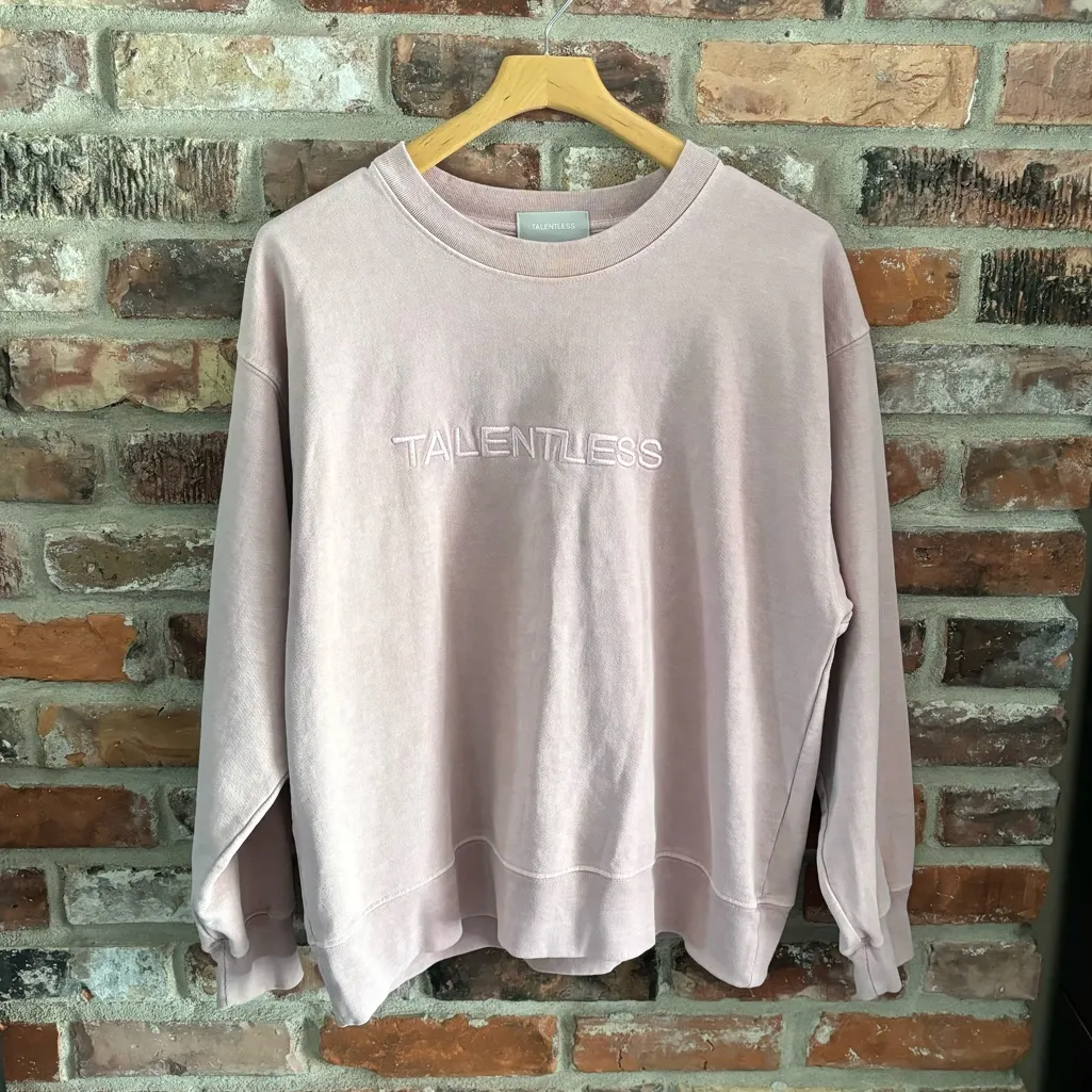 Talentless Pink Embroidered Crewneck Sweatshirt, L - Image 2