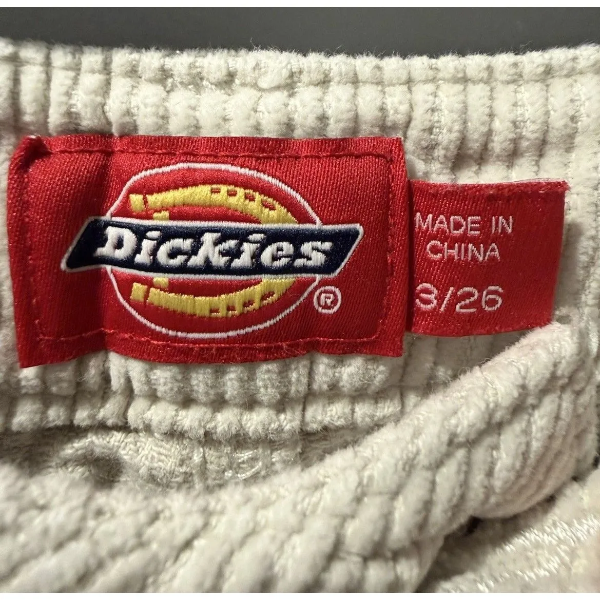 Dickies Carpenter Corduroy 90s Y2k Coastal Grunge Cotton Size 3/26” - Image 7